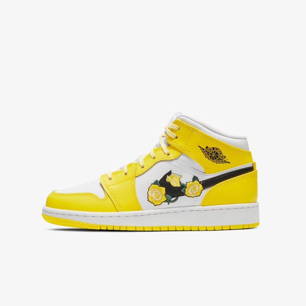 Air Jordan 1 Mid SE "Rose Patch" (GS)