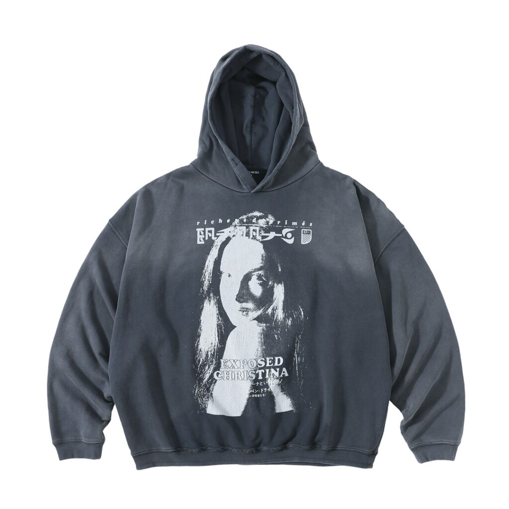 Enfants Riches Déprimés Gray Exposed Christina Hoodie