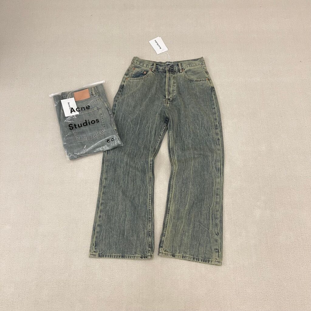 Acne Studios Washed Green Jeans