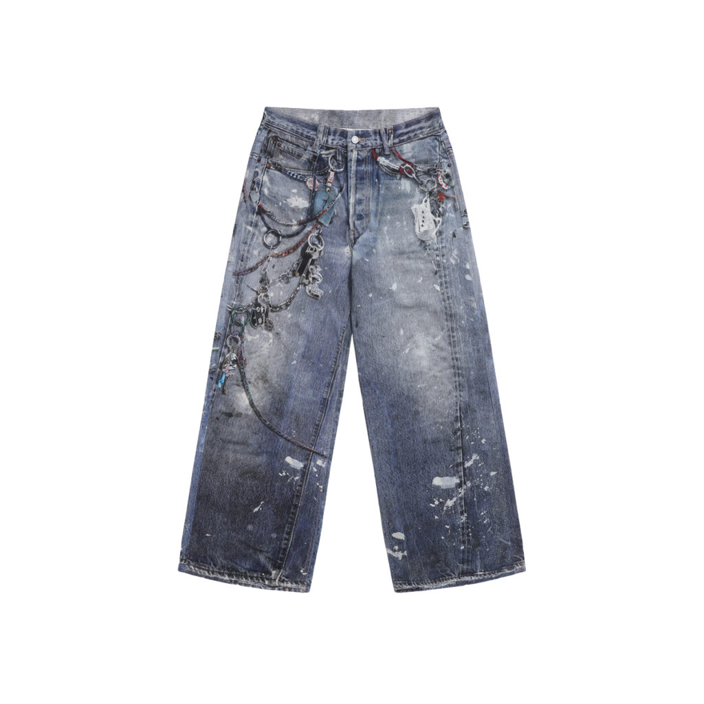 Acne Studios Printed Baggy Jeans