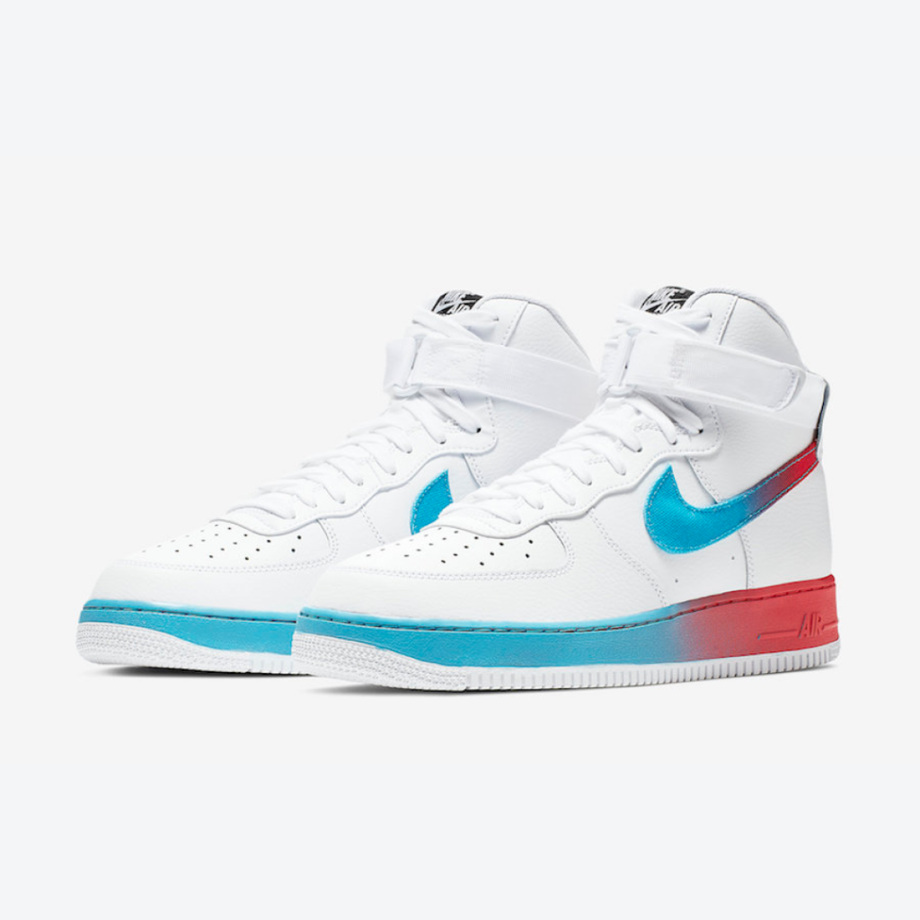 Nike Air Force 1 High ‘Gradient White Blue Fury Ember Glow’1