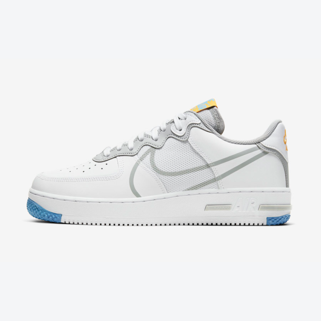 Nike Air Force 1 React 'Smoke Grey Gold'