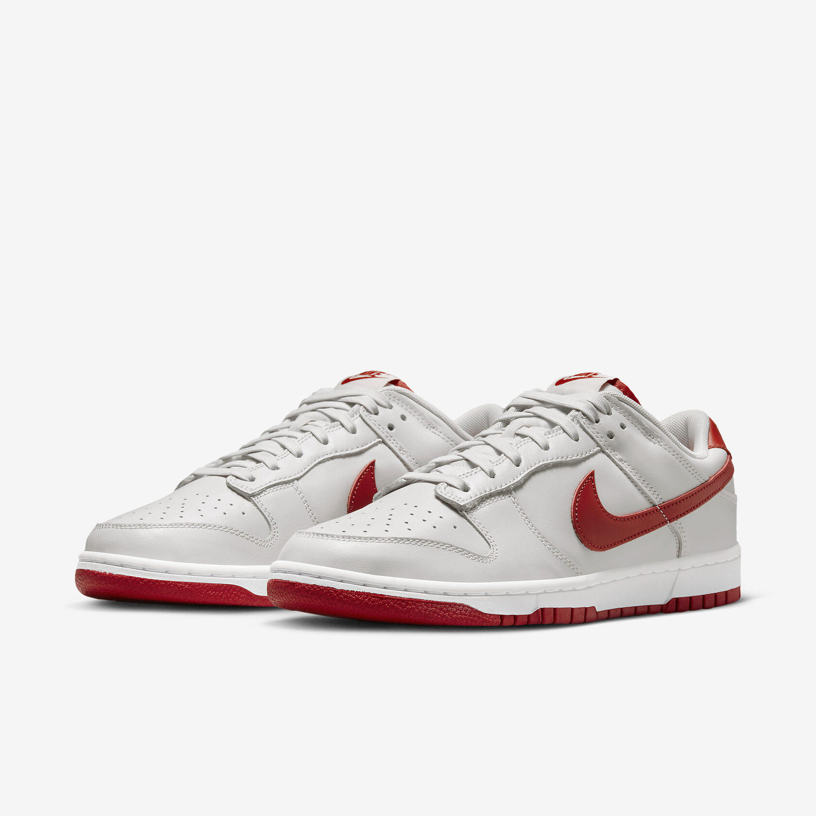 Nike Dunk 'Low Vast Grey Varsity Red'5