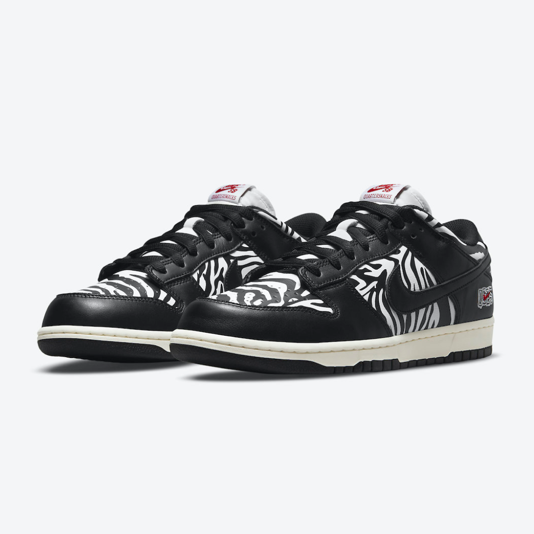 Quartersnacks x Nike SB Dunk Low 'Zebra'2
