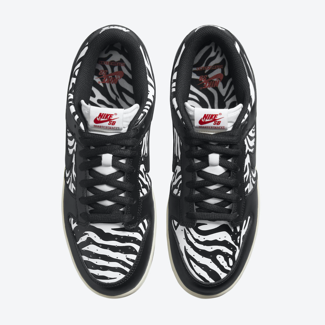 Quartersnacks x Nike SB Dunk Low 'Zebra'3
