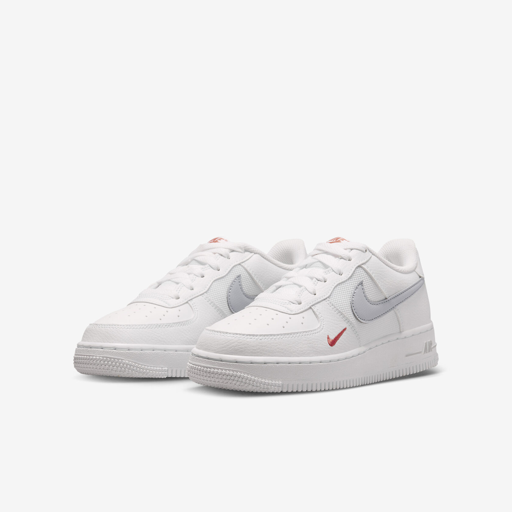 Nike Air Force 1 Low 'White Grey Crimson' GS5