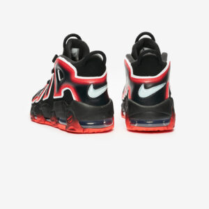 Nike Air More Uptempo Black White Laser Crimson3