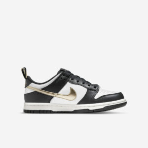 Nike Dunk Low Black White Metallic GS4
