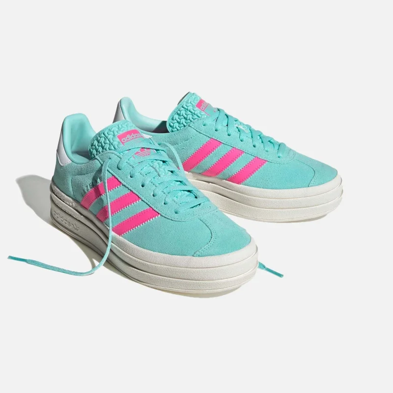 adidas Gazelle Bold 'White Pink Blue'5