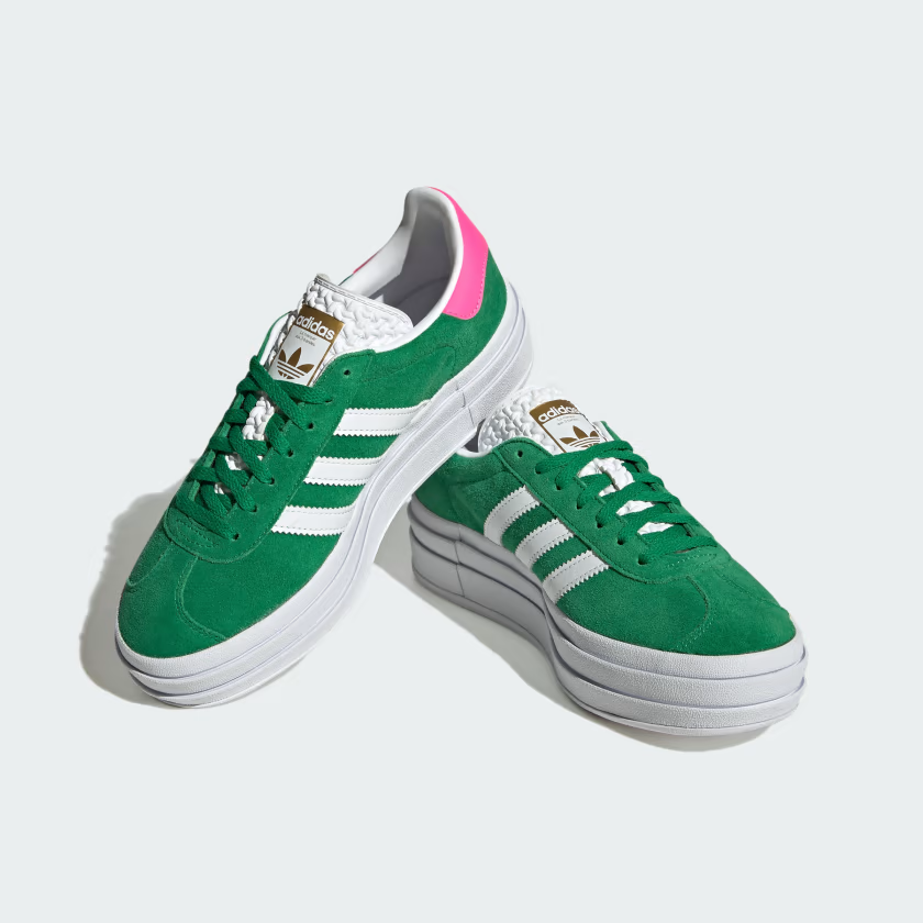 adidas Gazelle Bold 'White Pink Green'3
