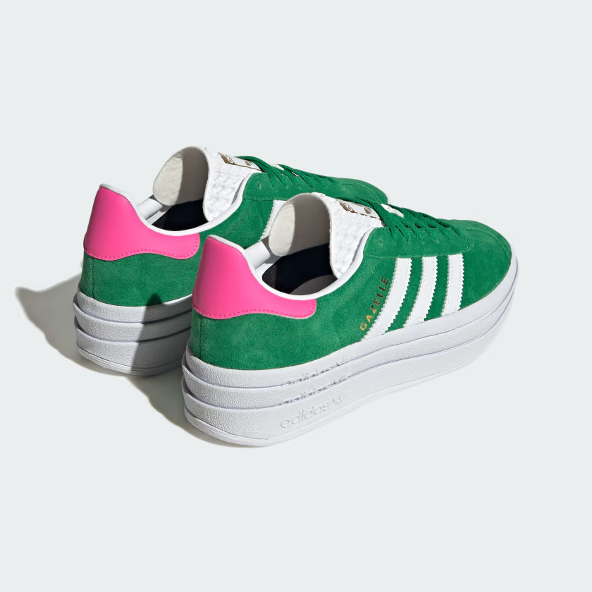 adidas Gazelle Bold 'White Pink Green'4