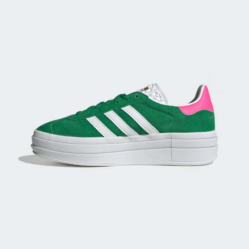 adidas Gazelle Bold 'White Pink Green'5