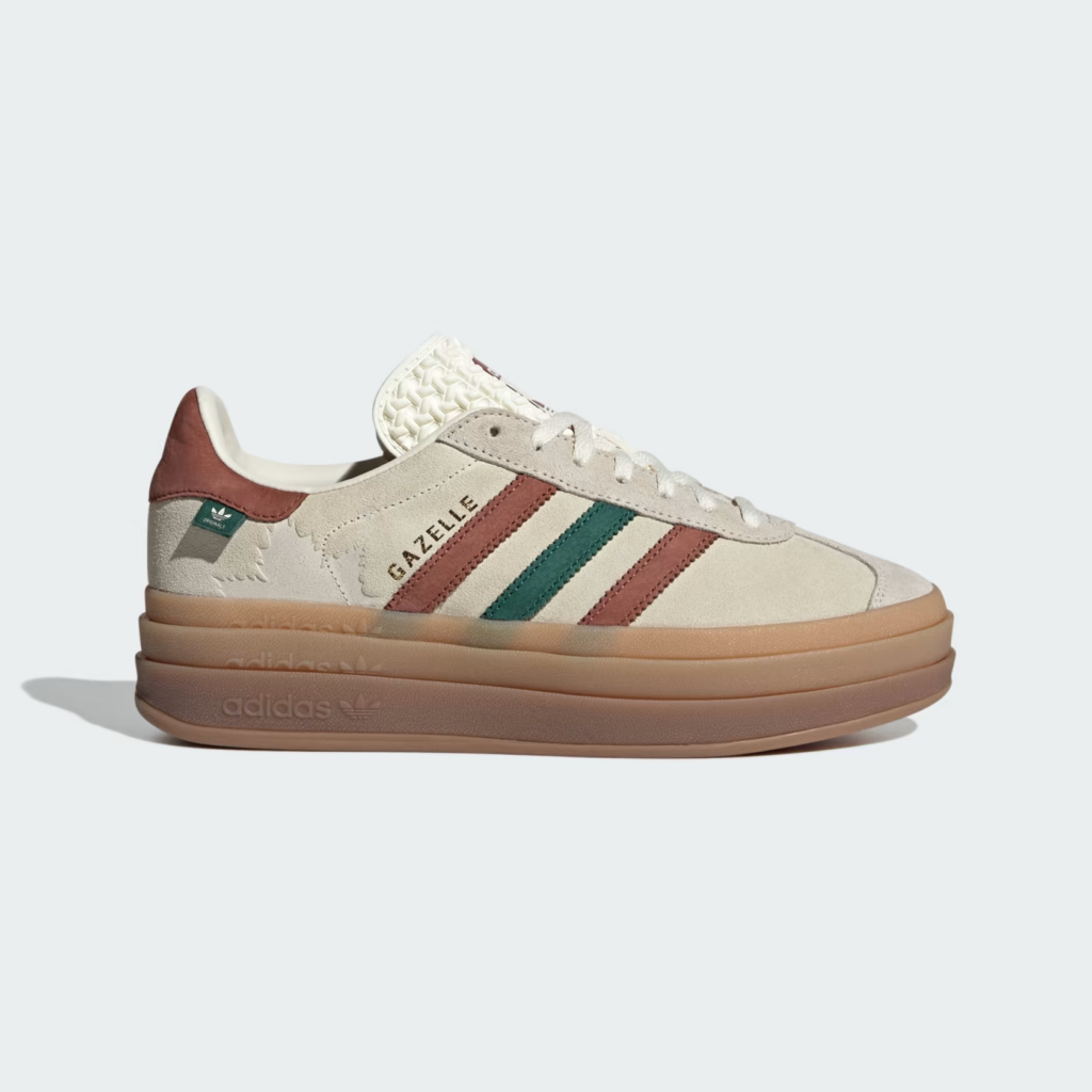 adidas Gazelle Bold 'White Red Brown'
