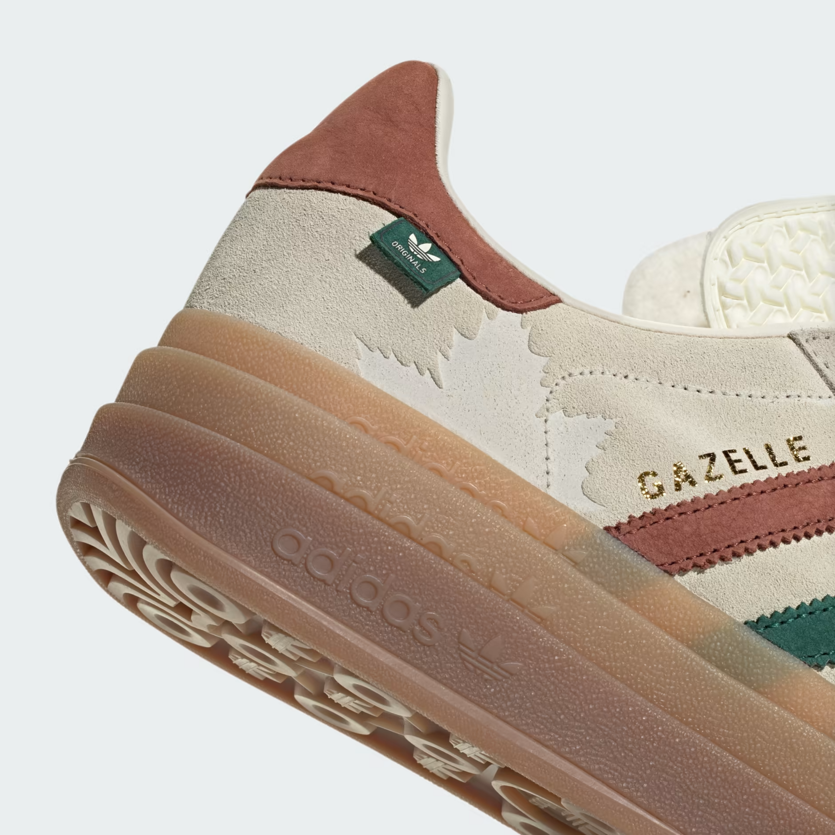 adidas Gazelle Bold 'White Red Brown'7