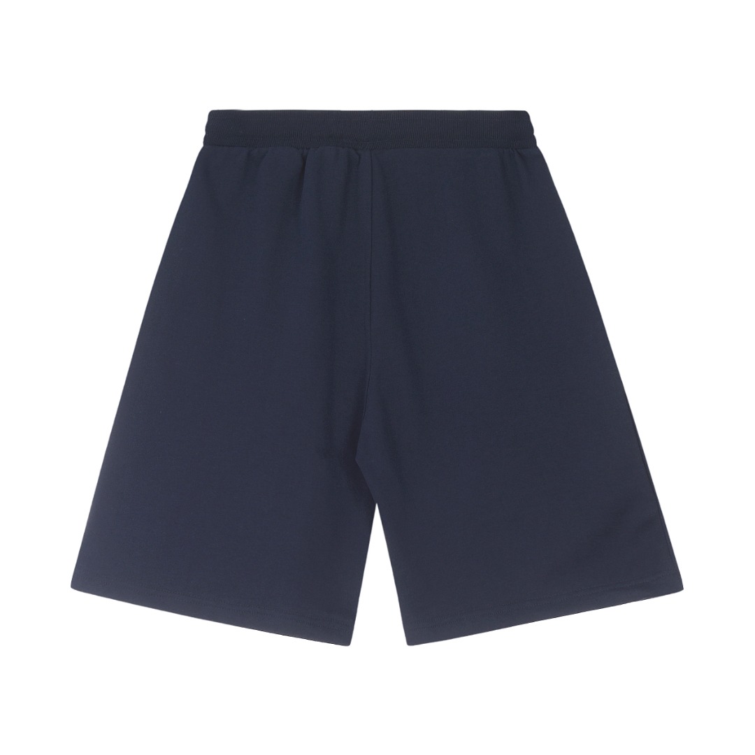 AMI Paris Oversize Logo Blue Shorts2