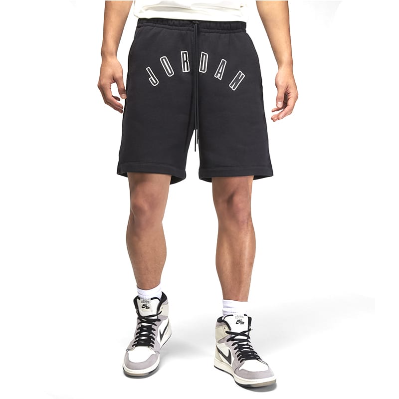 Jordan Front Logo Shorts Black2