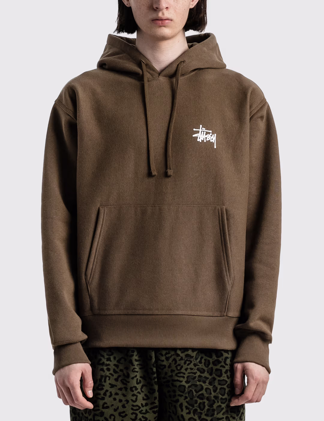 Stussy Basic Hoodie Coffee3