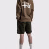 Stussy Basic Hoodie Coffee5