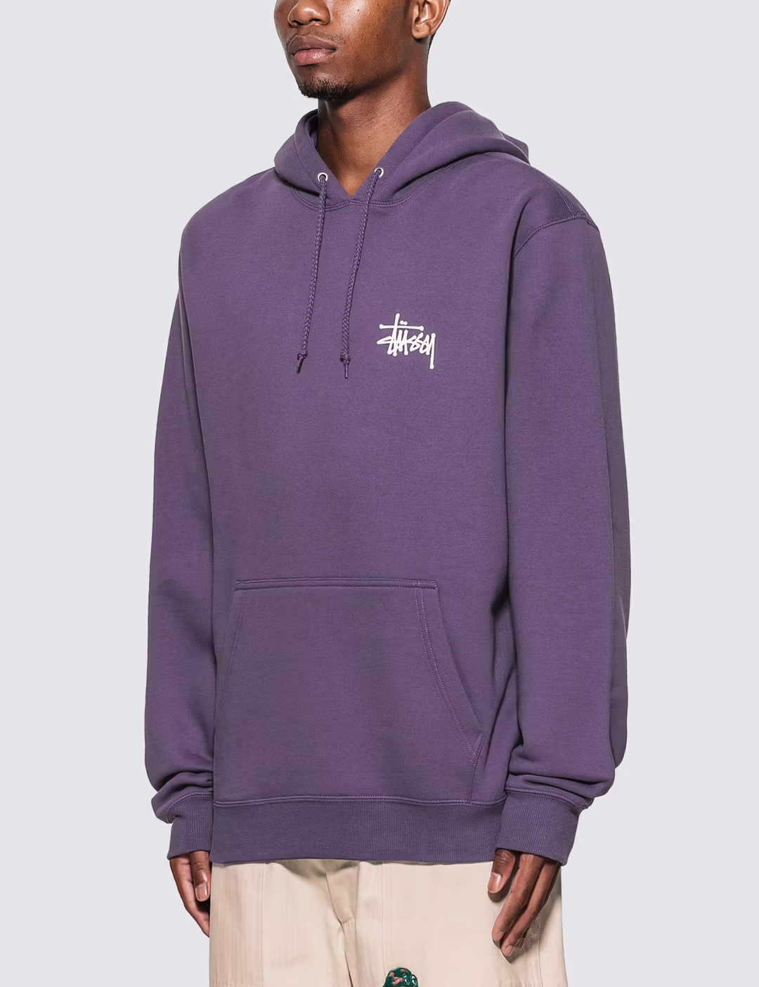 Stussy Basic Hoodie Purple2