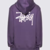 Stussy Basic Hoodie Purple3
