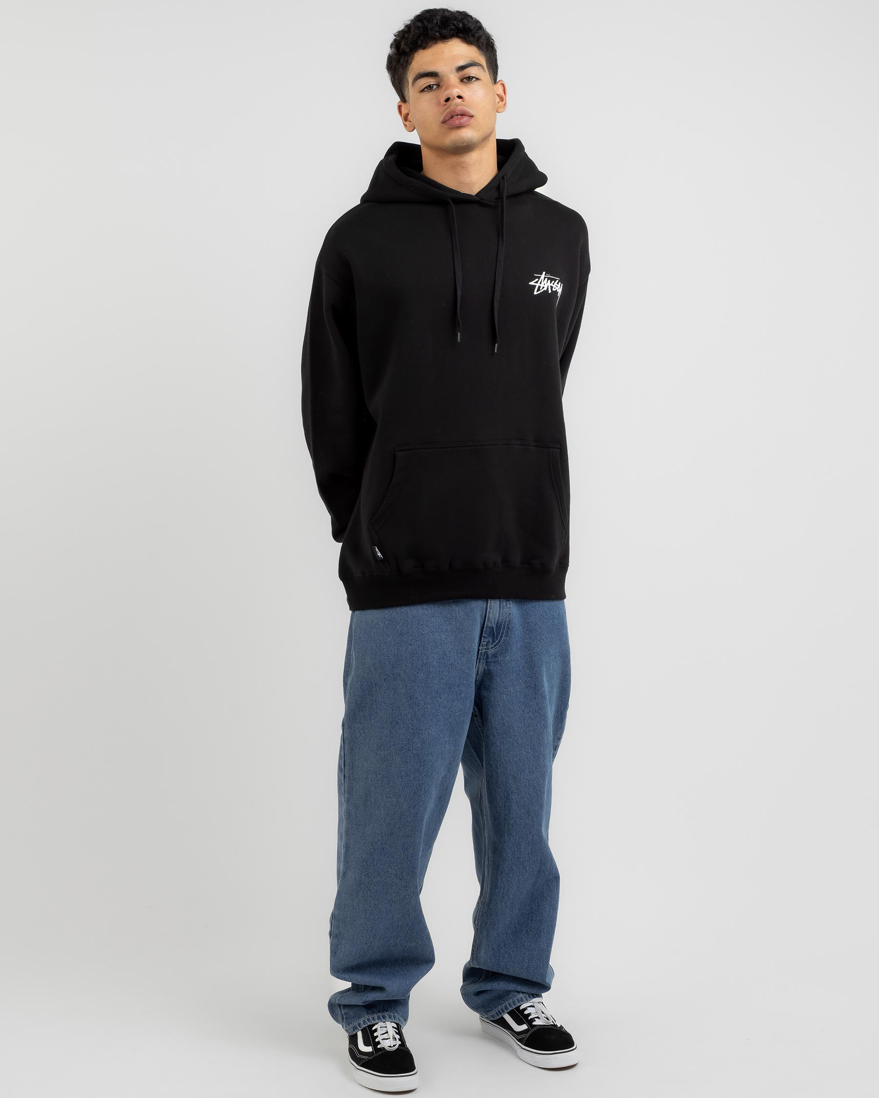 Stussy Fuzy Dice Hoodie Black