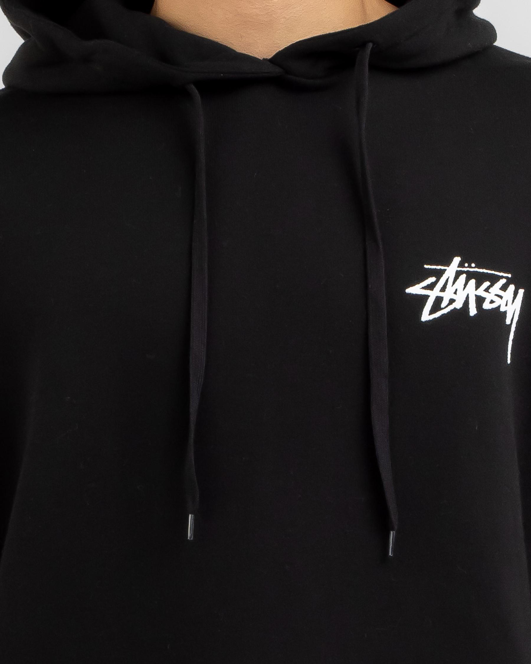 Stussy Fuzy Dice Hoodie Black3