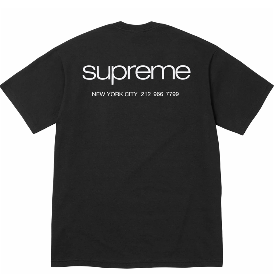 Supreme NYC Tee Black