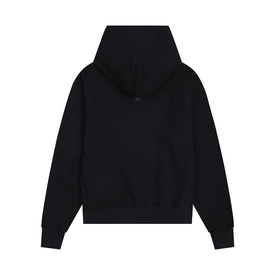 AMI Paris Black Zip Hoodie2