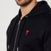 AMI Paris Black Zip Hoodie4
