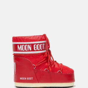 Moon Boot ICON LOW RED NYLON BOOTS