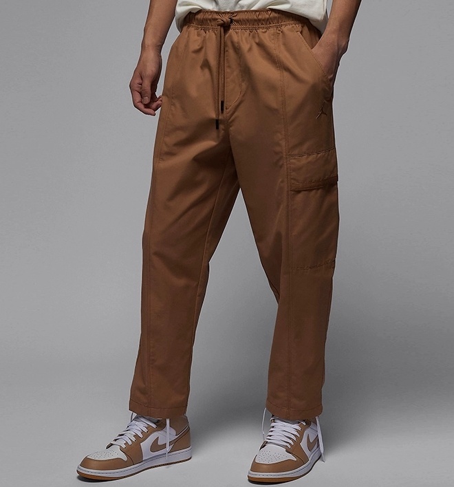 Jordan Essentials Solid Color Lace-Up Woven Casual Pants