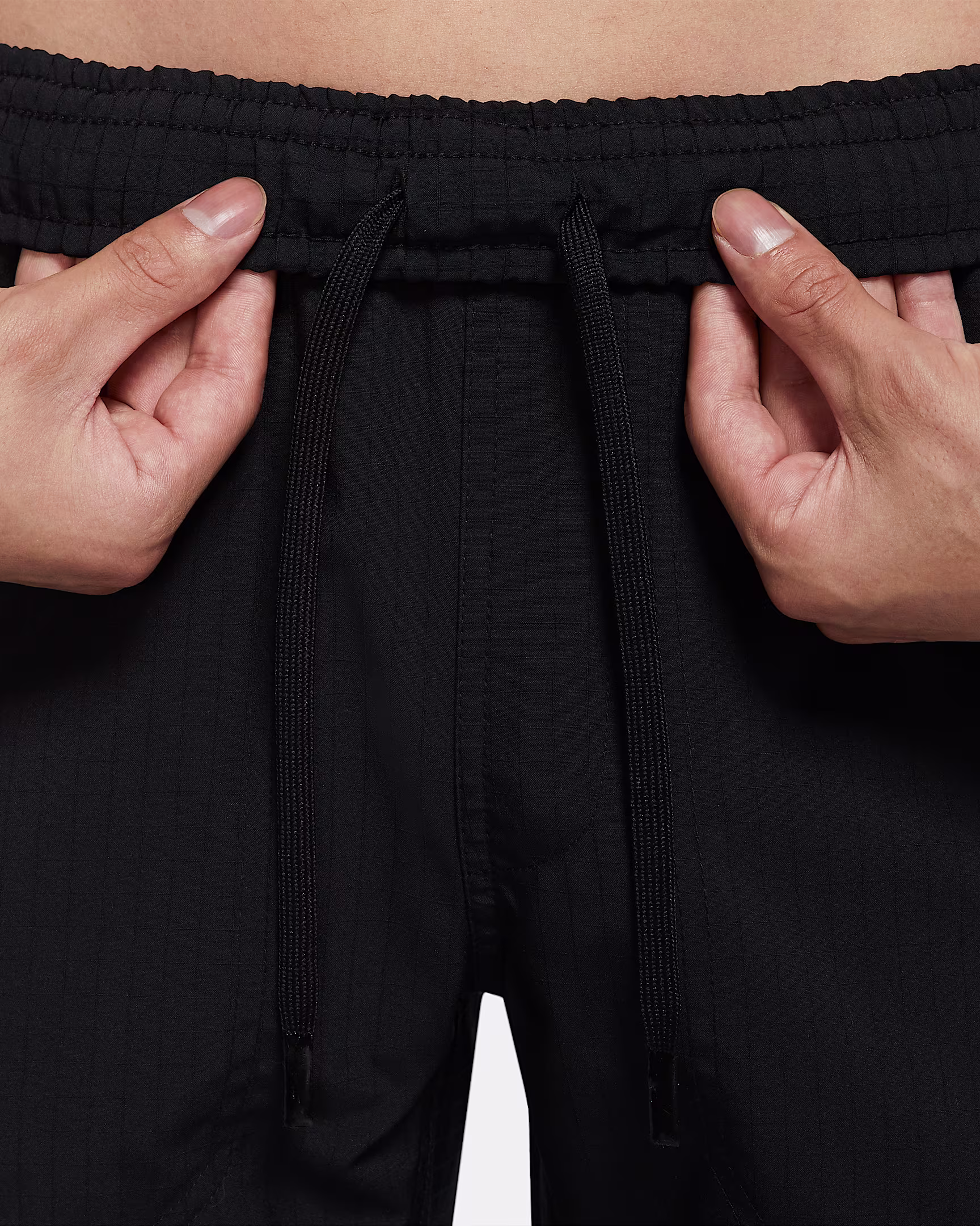 Nike Dri-Fit Solid Color Logo Embroidered Drawstring Lacing Sports Pants2