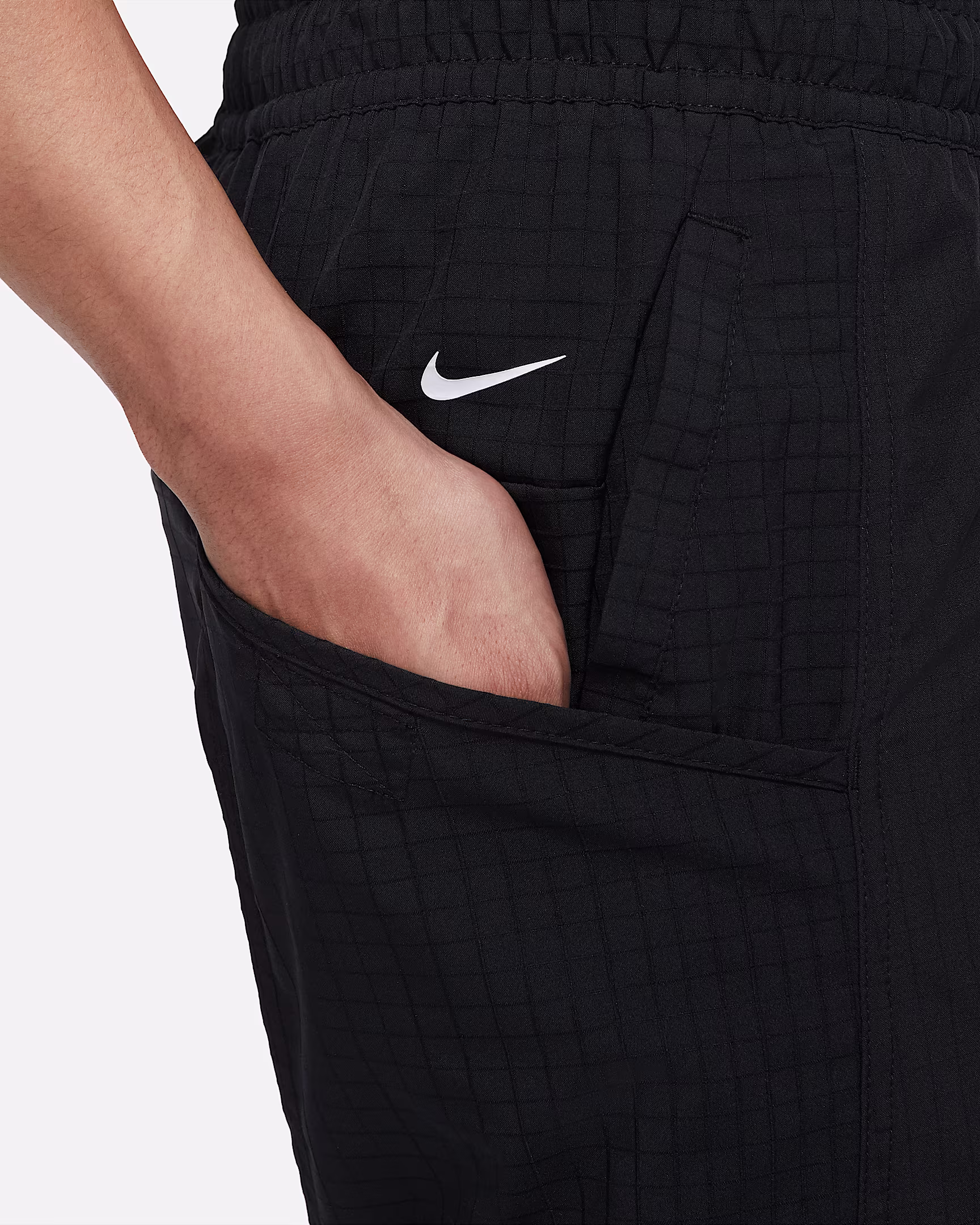 Nike Dri-Fit Solid Color Logo Embroidered Drawstring Lacing Sports Pants5