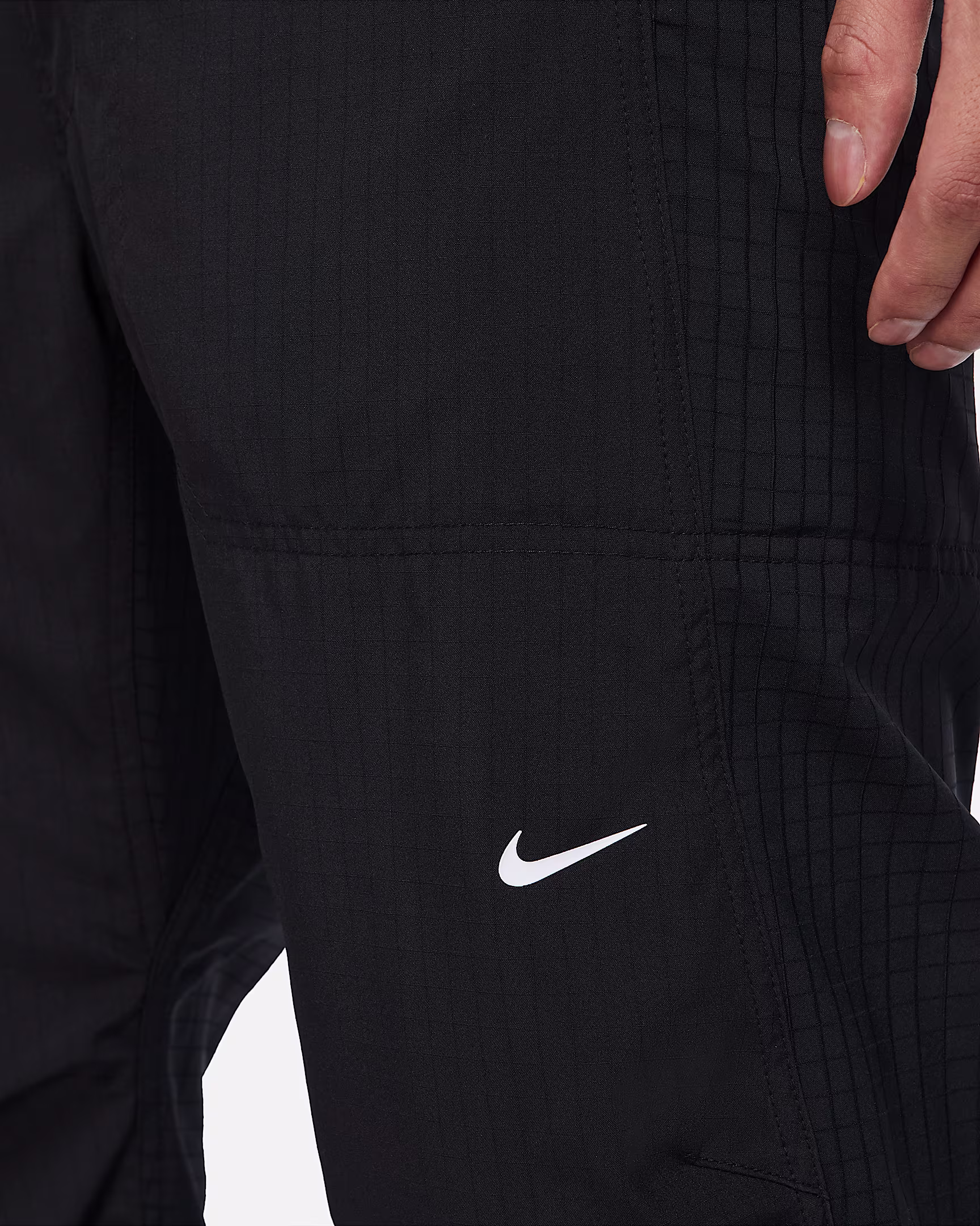 Nike Dri-Fit Solid Color Logo Embroidered Drawstring Lacing Sports Pants6