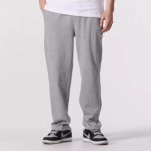 Nike Solid Color Lace-Up Open-Cuff Casual Knit Sports Pants