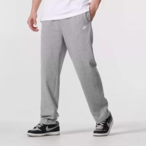 Nike Solid Color Lace-Up Open-Cuff Casual Knit Sports Pants1