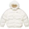 Supreme x Jordan Puffer Jacket 'White'