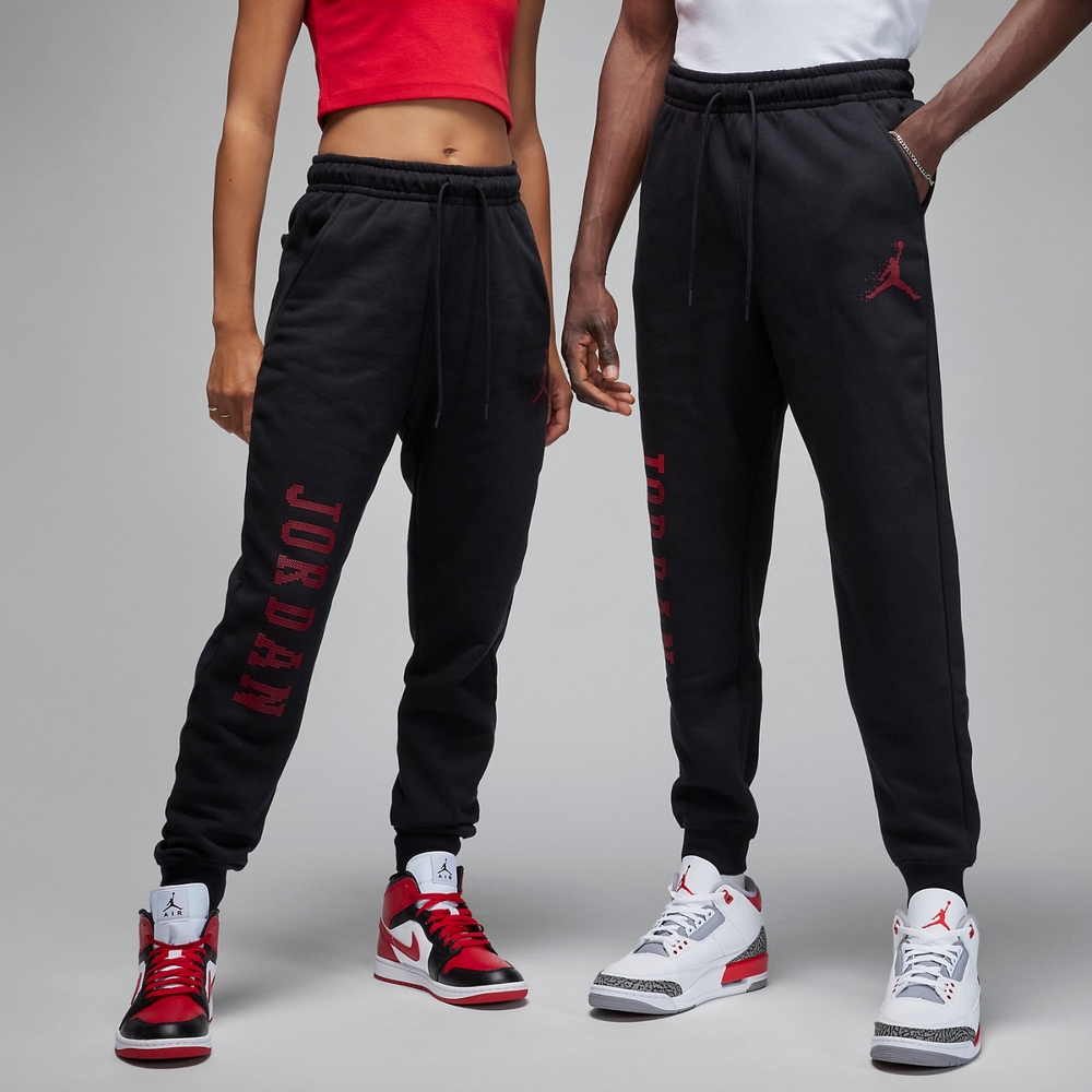 Air Jordan Essentials Holiday Sweatpants 'Black Red'