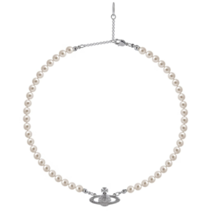 Vivienne Westwood Pearl Necklace Silver