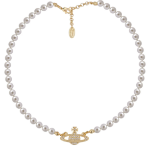 Vivienne Westwood Pearl Necklace Gold