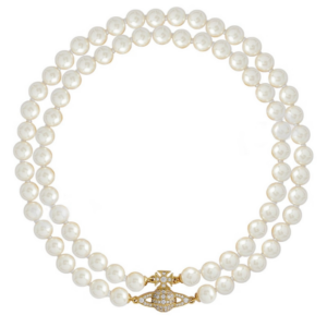 Vivienne Westwood Pearl Double Necklace Golden