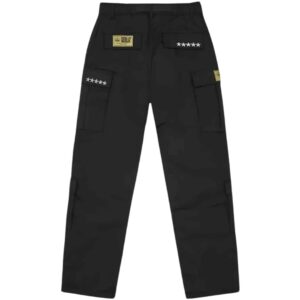 Corteiz 5 Starz Special Edition Black Guerillaz Cargo Pant Black1