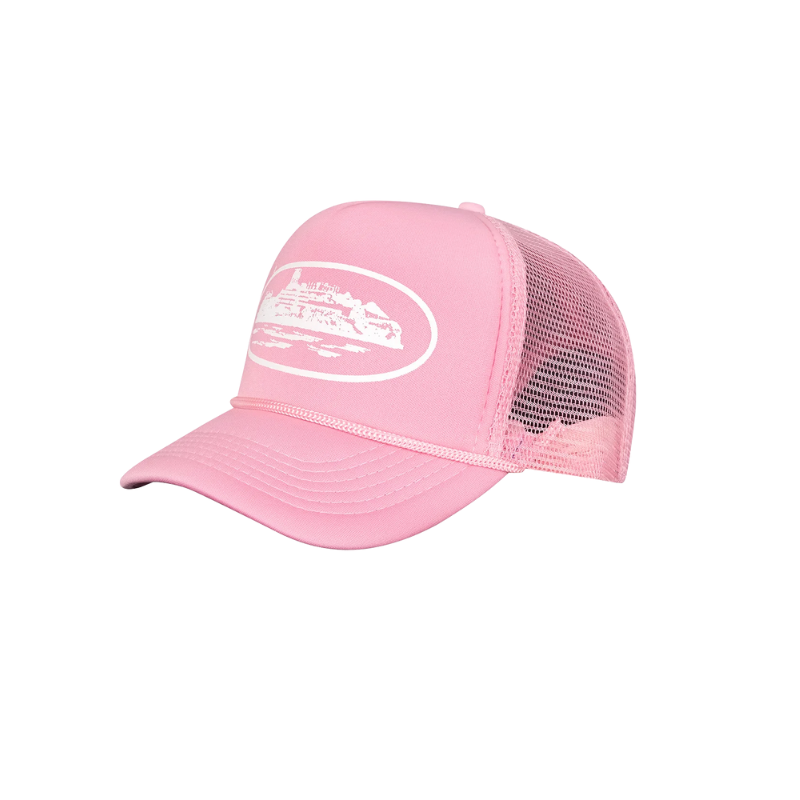 Corteiz Alcatraz Trucker Hat Pink Men's