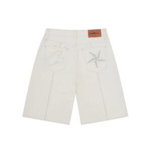 Corteiz C-Star Denim Shorts ‘Natural’1