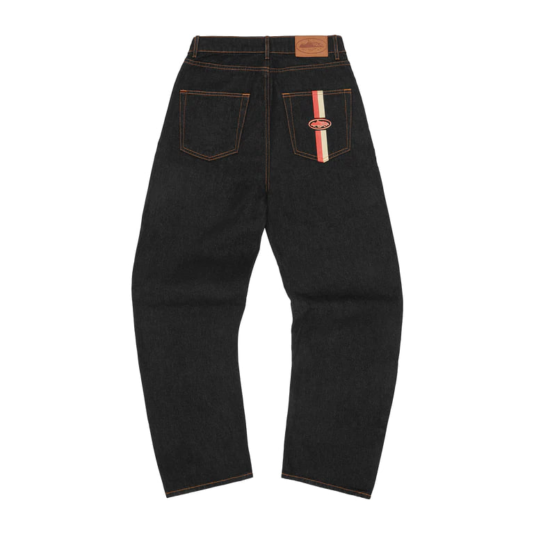 Corteiz Dual Stripe Baggy Jeans3