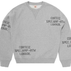 Corteiz HMP Stencil Crewneck Light Heather