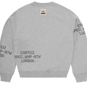 Corteiz HMP Stencil Crewneck Light Heather1