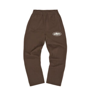 Corteiz Island Puff Print Open Hem Sweatpant