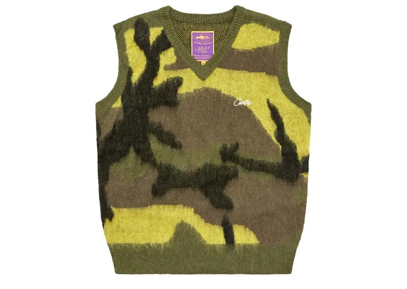 Corteiz Mohair Knit Vest Gutta