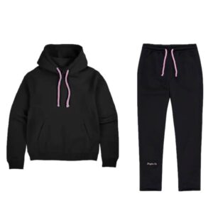 Syna World Logo Tracksuit 'Black/Pink'